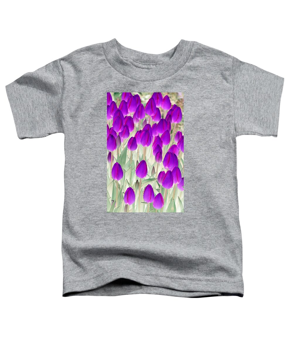 Tulip Toddler T-Shirt featuring the photograph Spring Tulips - PhotoPower 3008 by Pamela Critchlow
