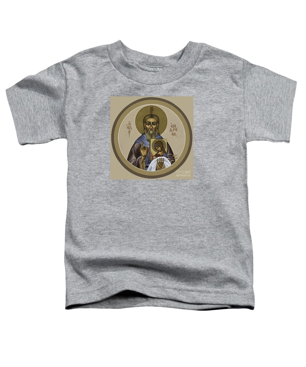 St Andrei Rublev Toddler T-Shirt featuring the painting St Andrei Rublev Patron of Iconographers 048 by William Hart McNichols