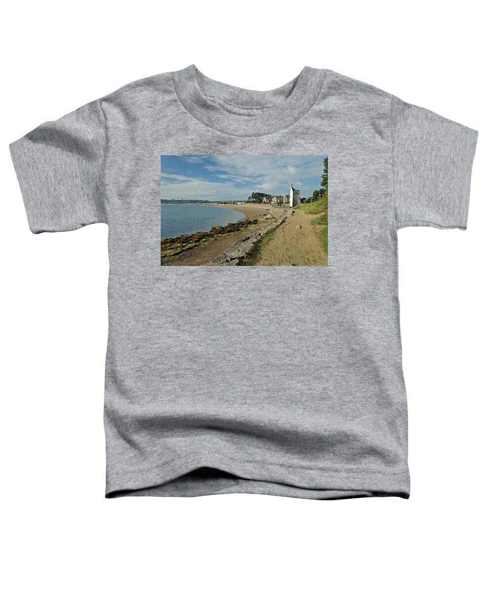 Europe Toddler T-Shirt featuring the photograph St Helens, Bay and Beach by Rod Johnson