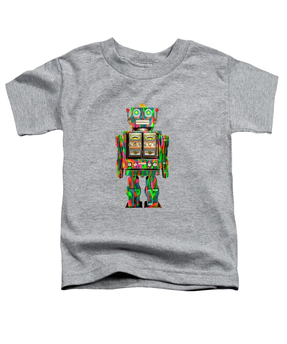 Art Toddler T-Shirt featuring the photograph Star Strider Robot Psyc by YoPedro