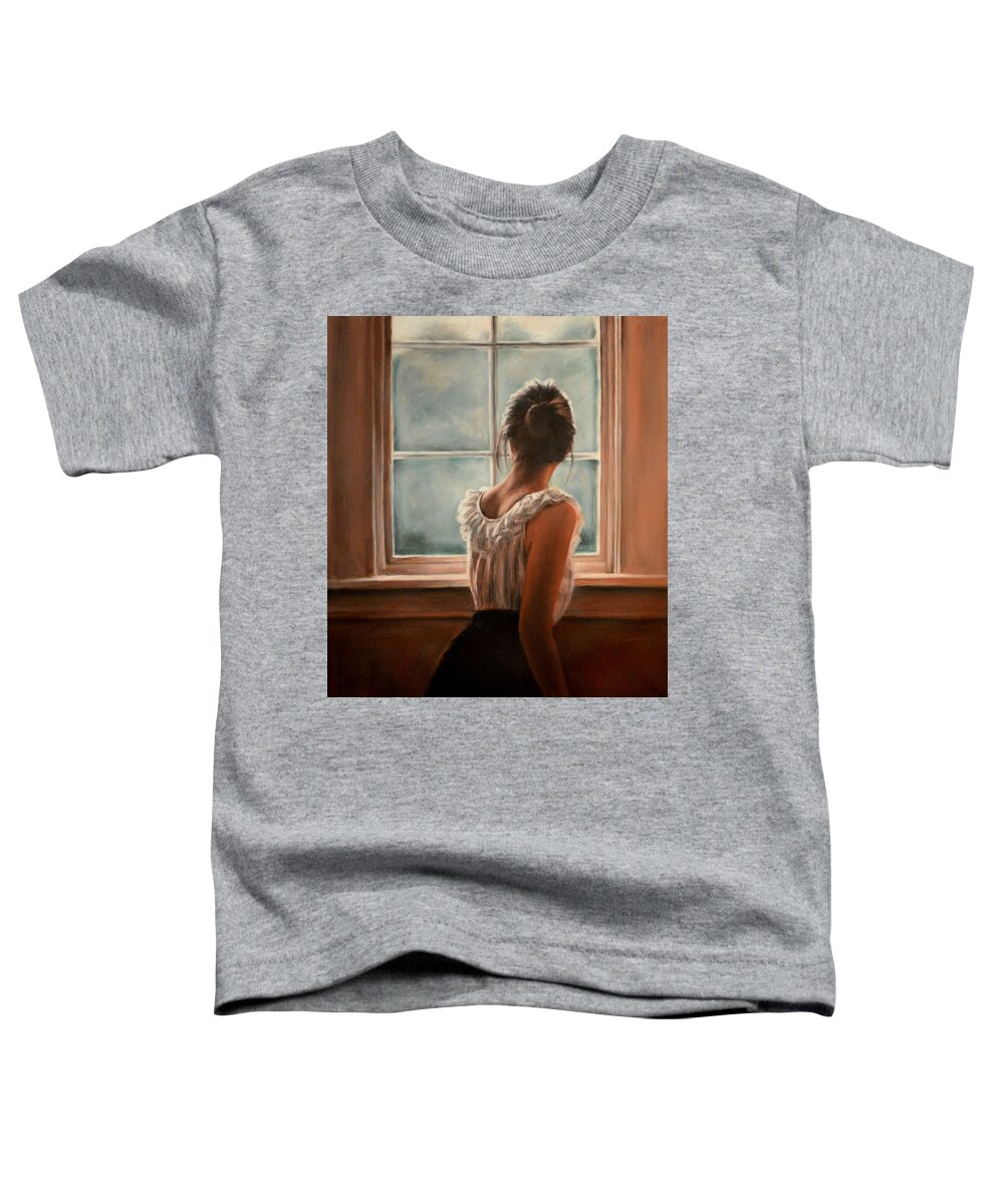 Woman Toddler T-Shirt featuring the painting Stara by Escha Van den bogerd
