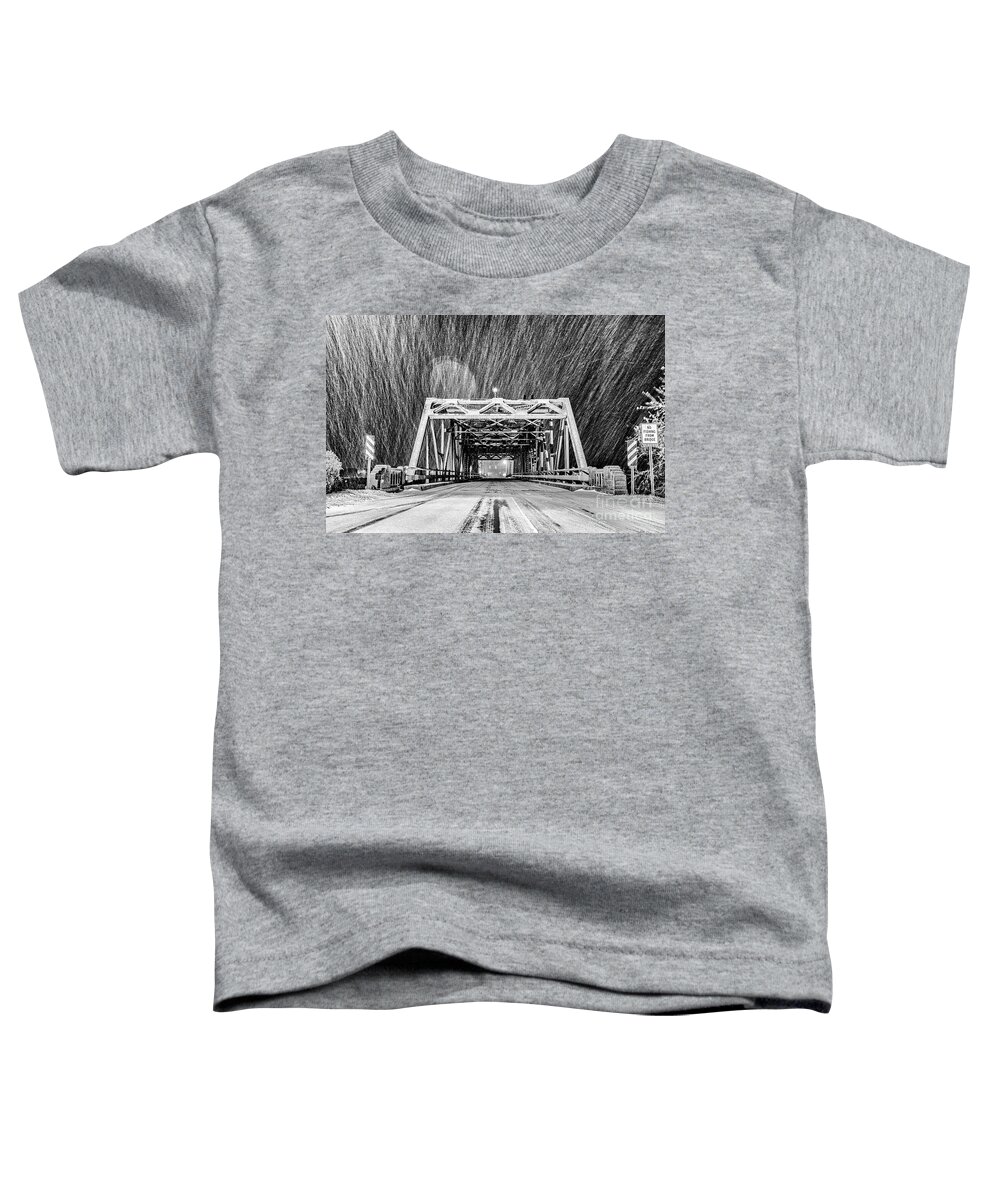 Surf City Toddler T-Shirt featuring the photograph Storm Bridge by DJA Images