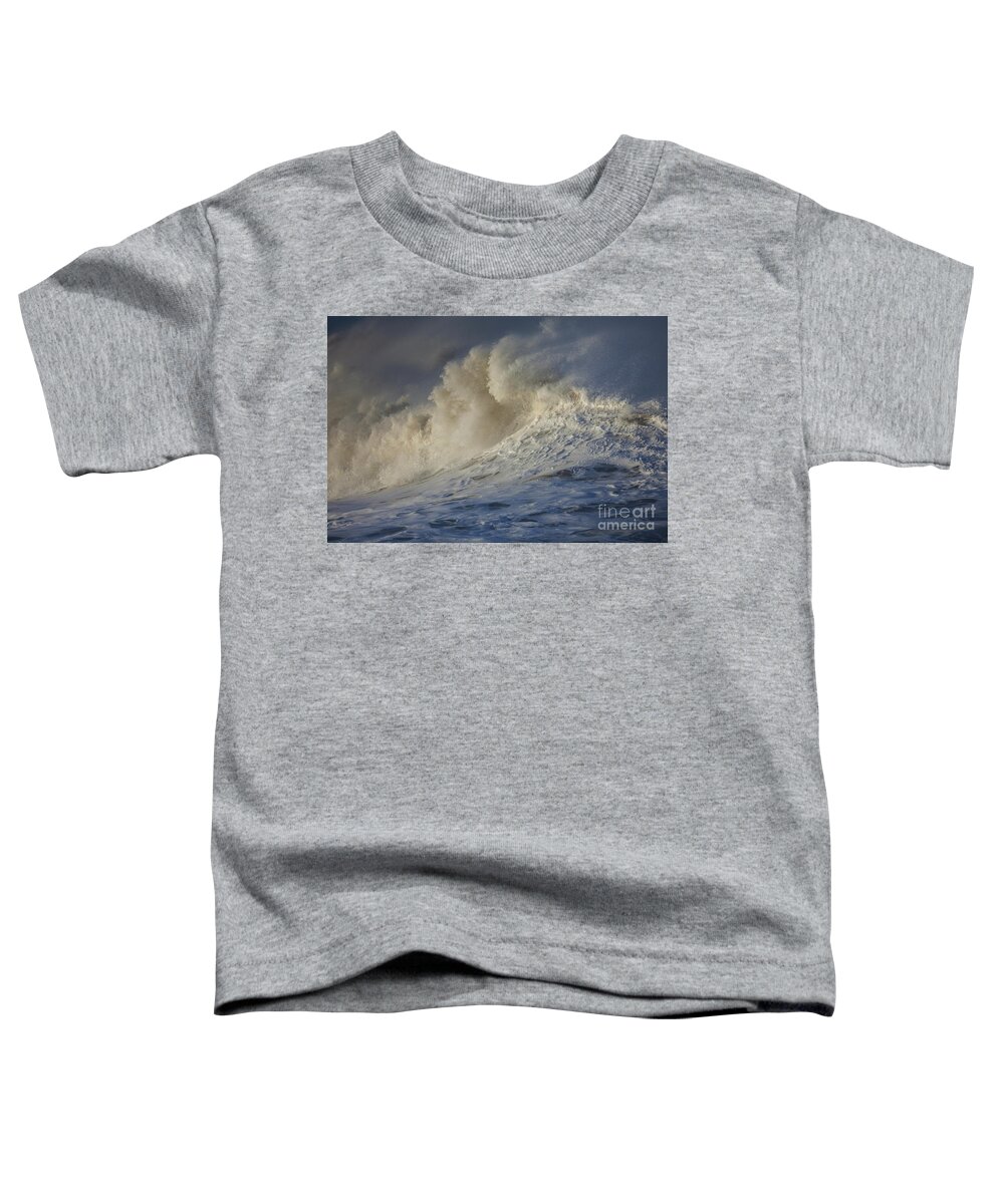 Storm Toddler T-Shirt featuring the photograph Storm Waves by Mark Alder
