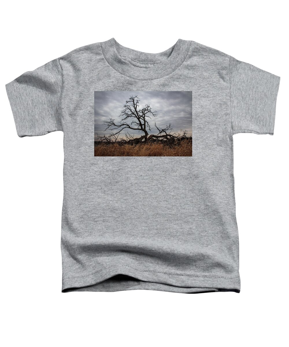 Tree Toddler T-Shirt featuring the photograph Storms Make Trees Take Deeper Roots by Viviana Nadowski