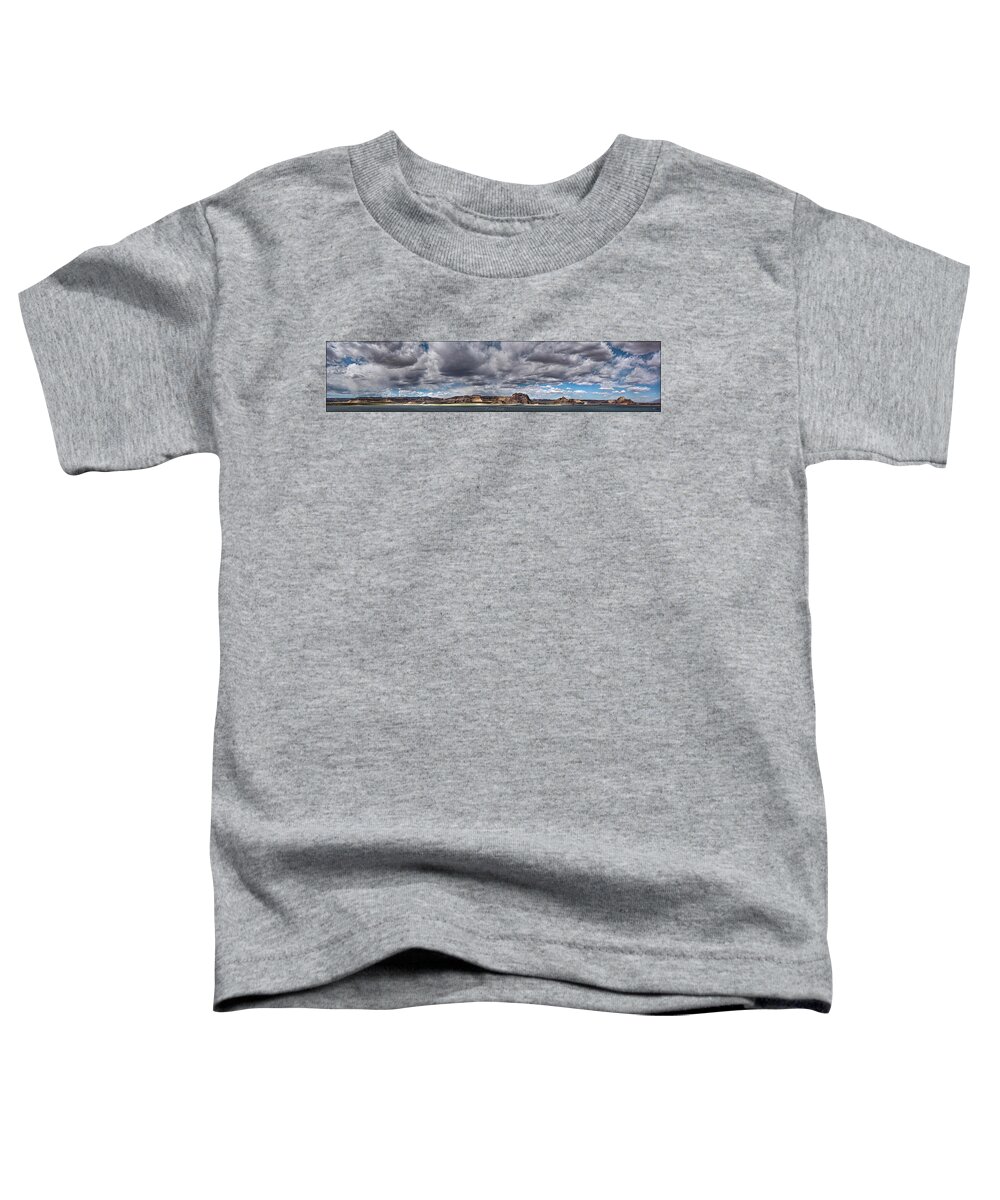 Lake Powell Toddler T-Shirt featuring the photograph Stormy Lake Powell by Erika Fawcett