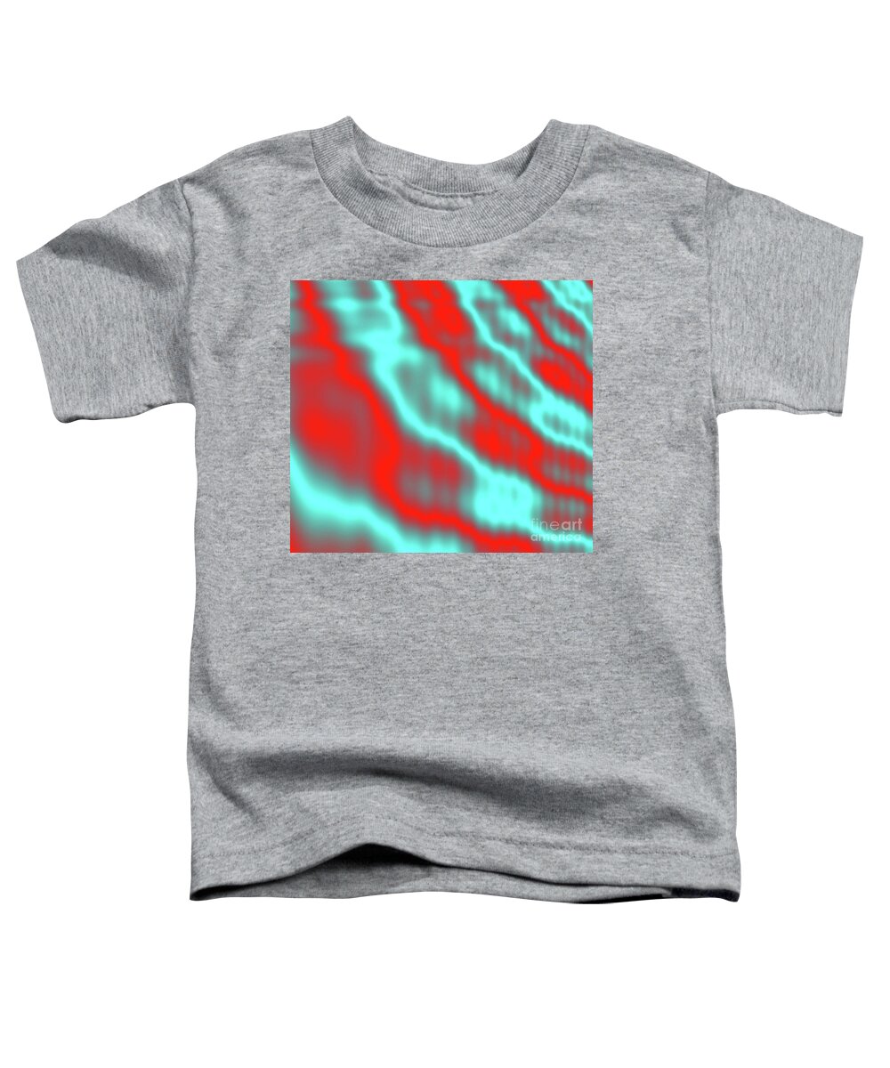 Red Toddler T-Shirt featuring the digital art Stormy Weather by Stan Reckard