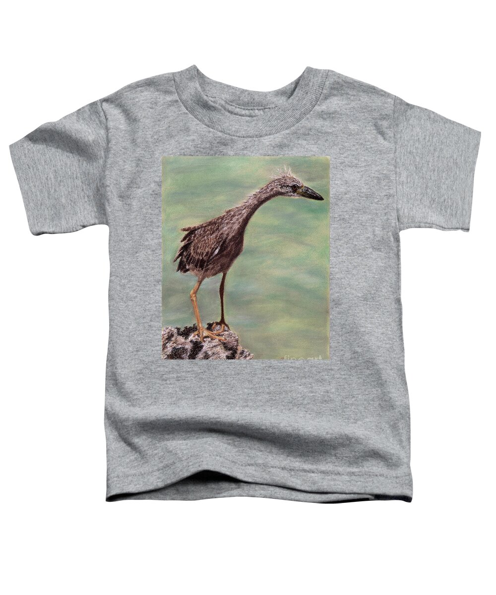 Roshanne Toddler T-Shirt featuring the pastel Stranded by Roshanne Minnis-Eyma
