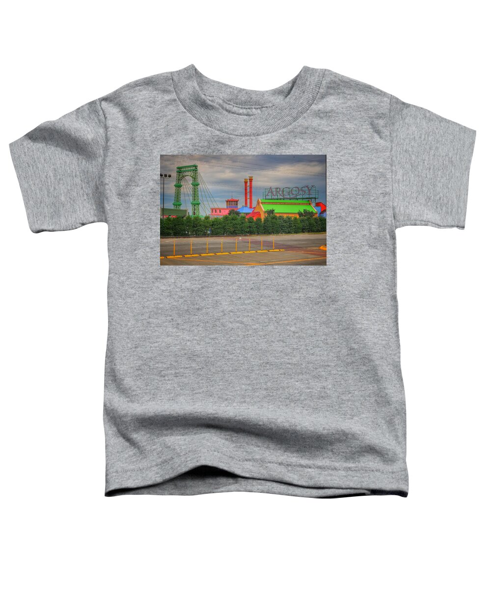 Argosy Casino Toddler T-Shirt featuring the photograph Street View Argosy Casino by Buck Buchanan
