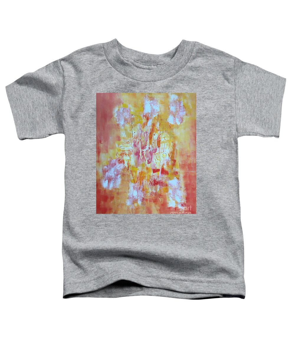 Acryl On Canvas. Canvas Art Pilbri Toddler T-Shirt featuring the painting Stucture Harmony by Pilbri Britta Neumaerker