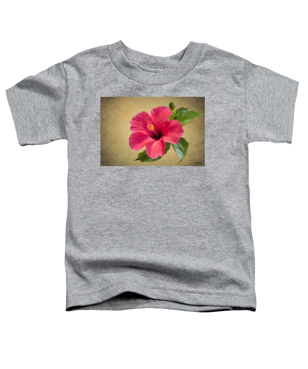Flower Toddler T-Shirt featuring the painting Study in Scarlet by Jeffrey Kolker