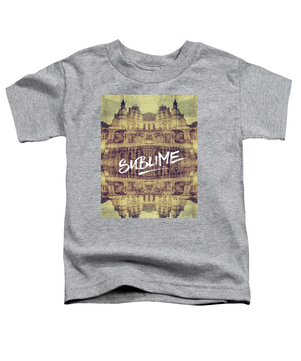 Sublime Toddler T-Shirt featuring the photograph Sublime Fontainebleau Chateau France French Architecture by Beverly Claire Kaiya