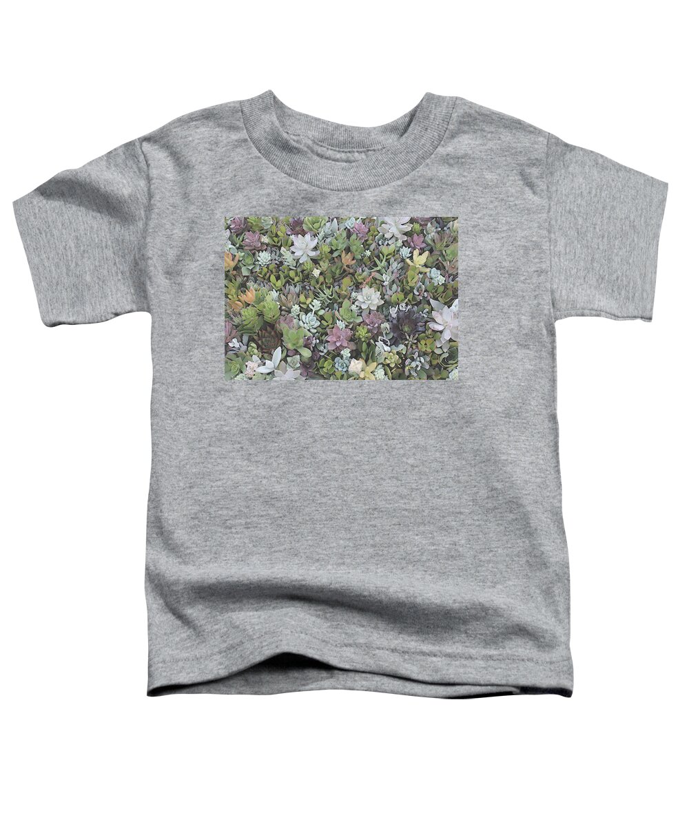 Succulents Toddler T-Shirt featuring the digital art Succulent 8 by David Hansen