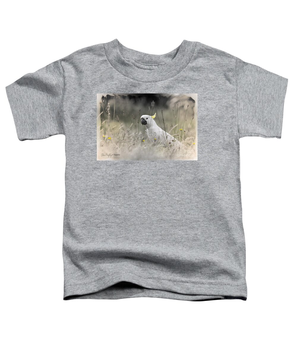Cockatoo Toddler T-Shirt featuring the photograph Sulphur Crested Cockatoo by Chris Armytage