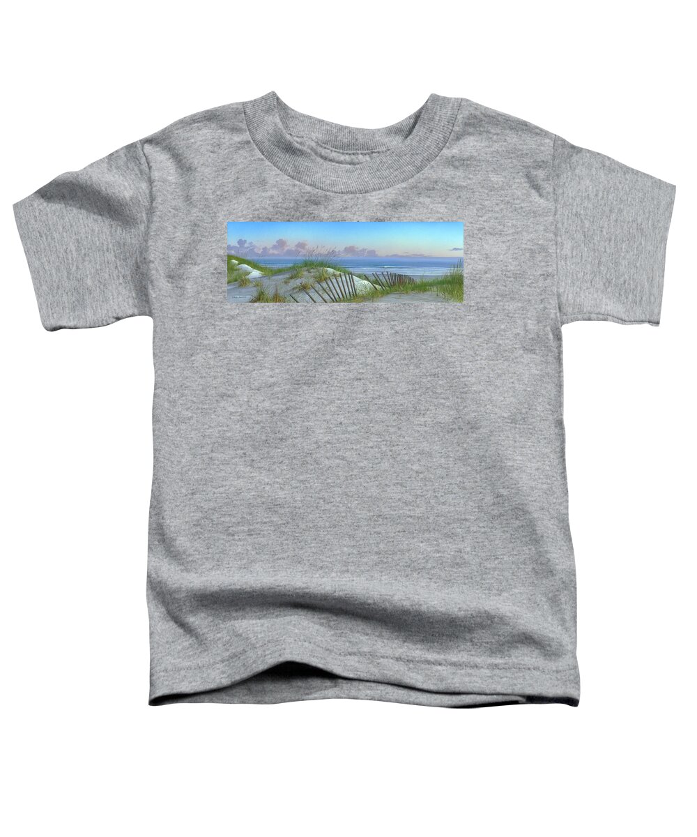 Ocean Toddler T-Shirt featuring the painting Summertime by Mike Brown