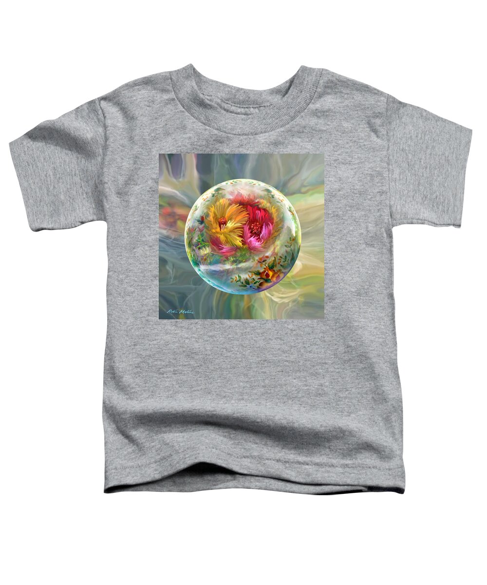  Summer Flowers Toddler T-Shirt featuring the digital art Summer Daydream by Robin Moline
