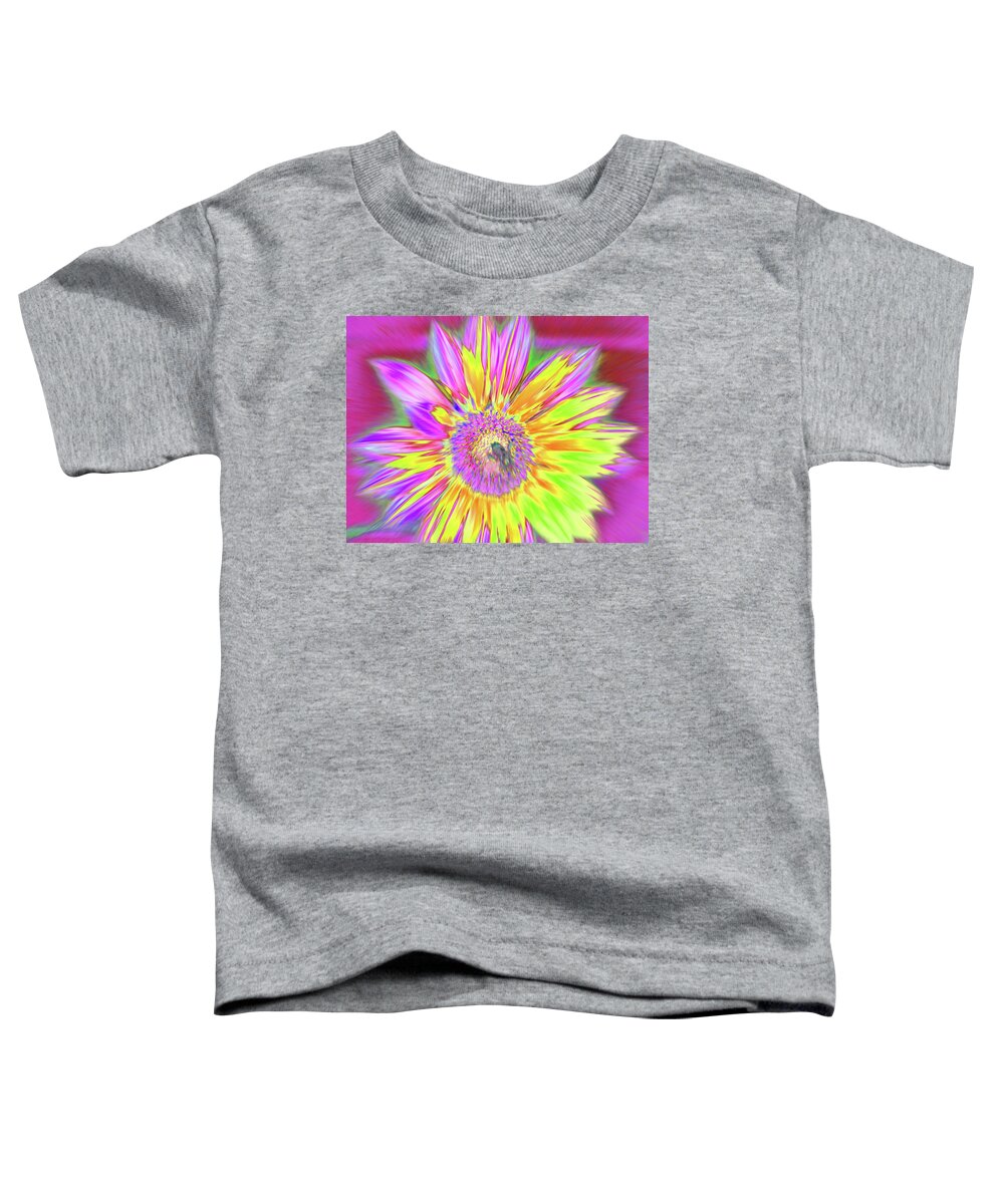 Sunflowers Toddler T-Shirt featuring the photograph Sunbuzzy by Cris Fulton
