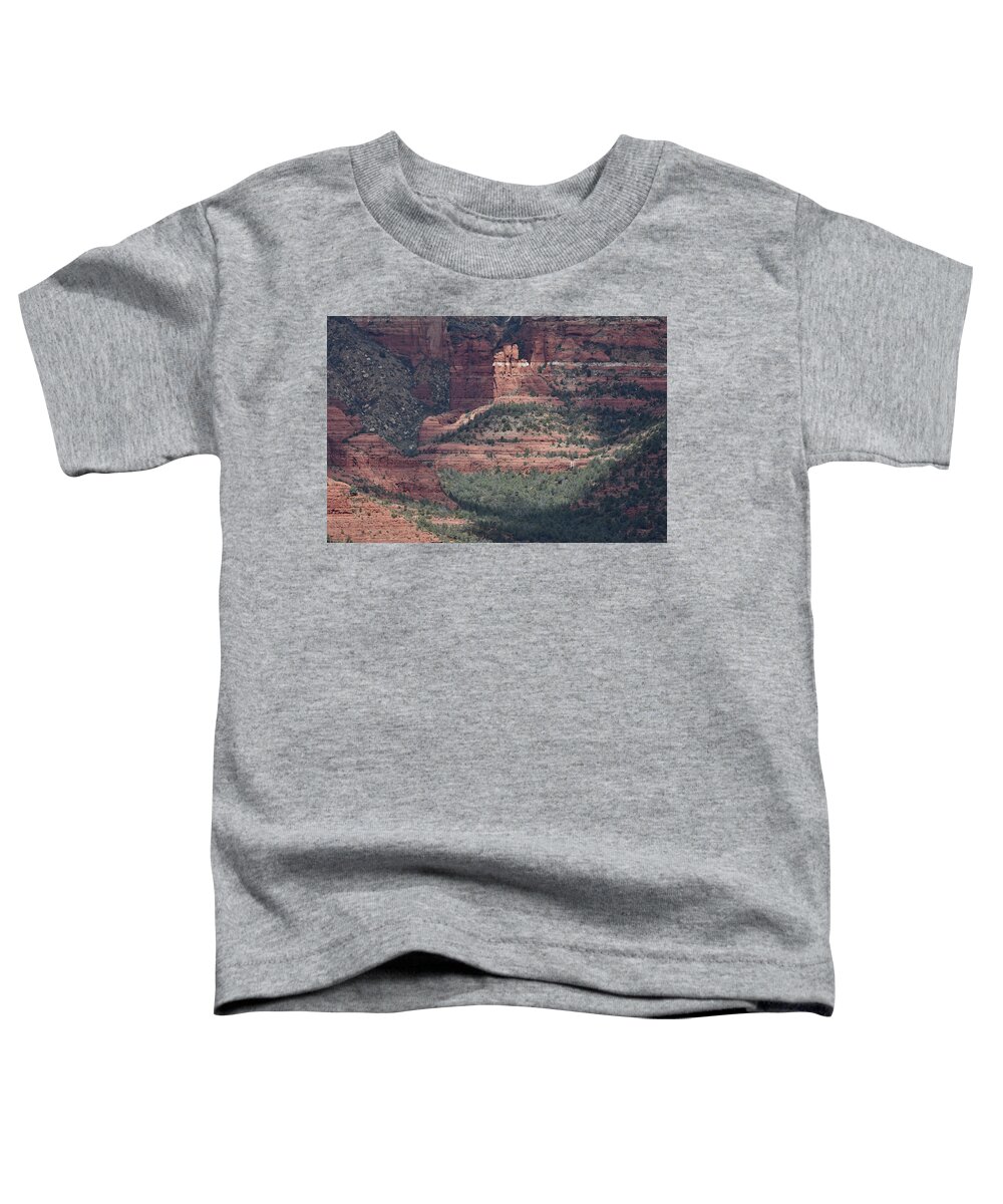 Red Rocks Toddler T-Shirt featuring the photograph Sunlit Redrocks by Ben Foster