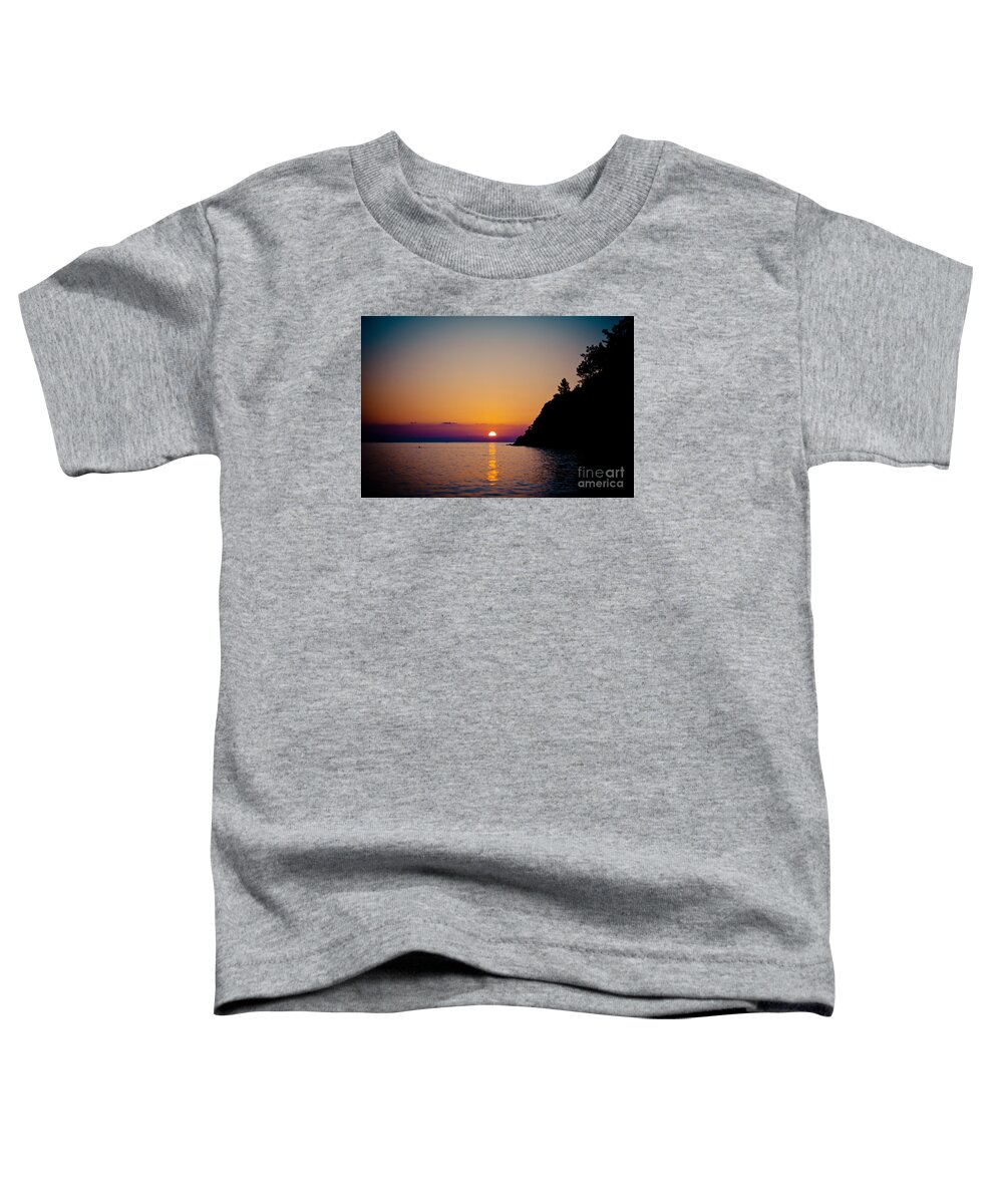 Water Toddler T-Shirt featuring the photograph Sunrise and Seascape by Raimond Klavins