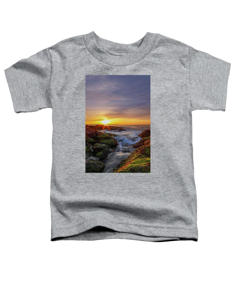 Beavertail State Park Toddler T-Shirt featuring the photograph Sunrise at Beavertail State Park by Juergen Roth