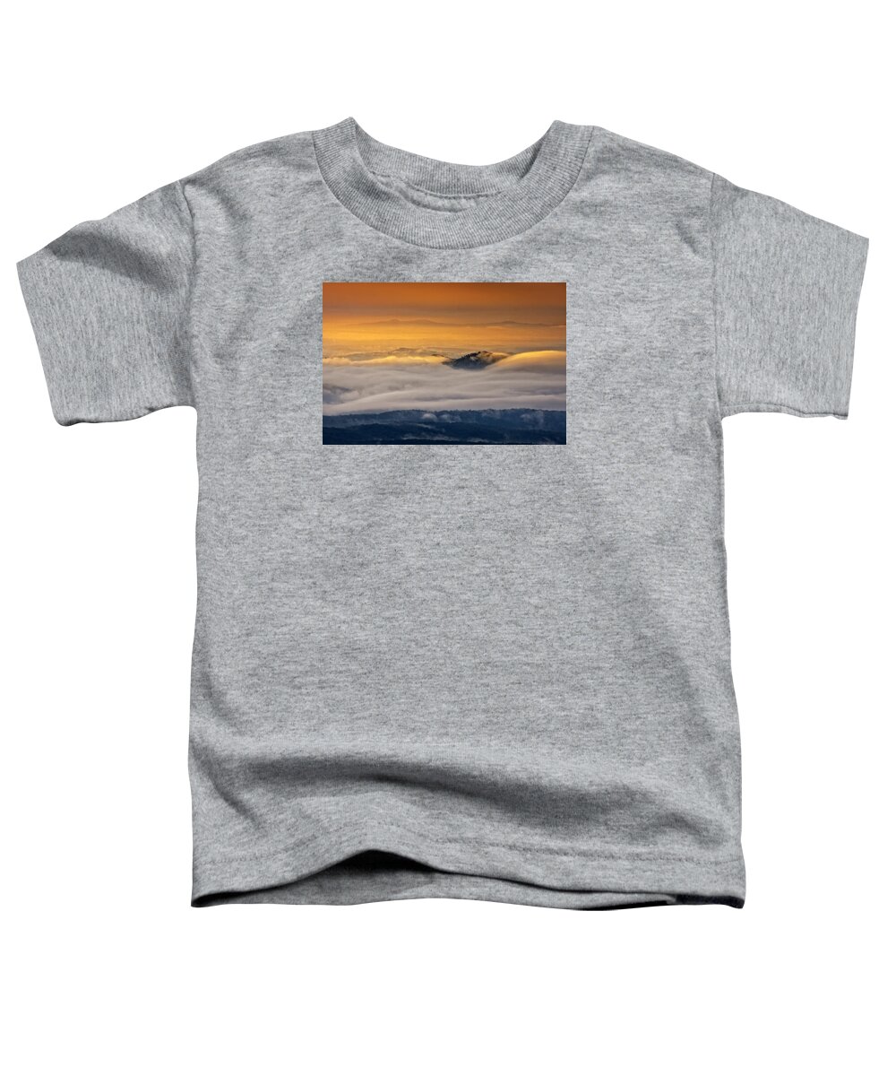 Sunrise On The Blue Ridge Parkway Toddler T-Shirt featuring the photograph Sunrise on the Blue Ridge Parkway by Ken Barrett