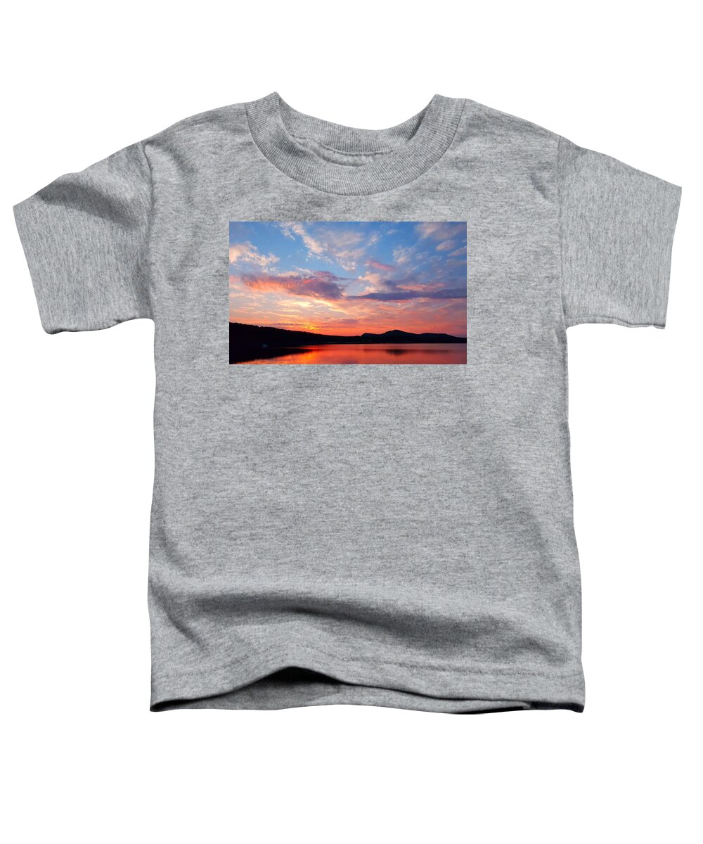Sea Toddler T-Shirt featuring the photograph Sunset at Ministers Island by Michael Graham