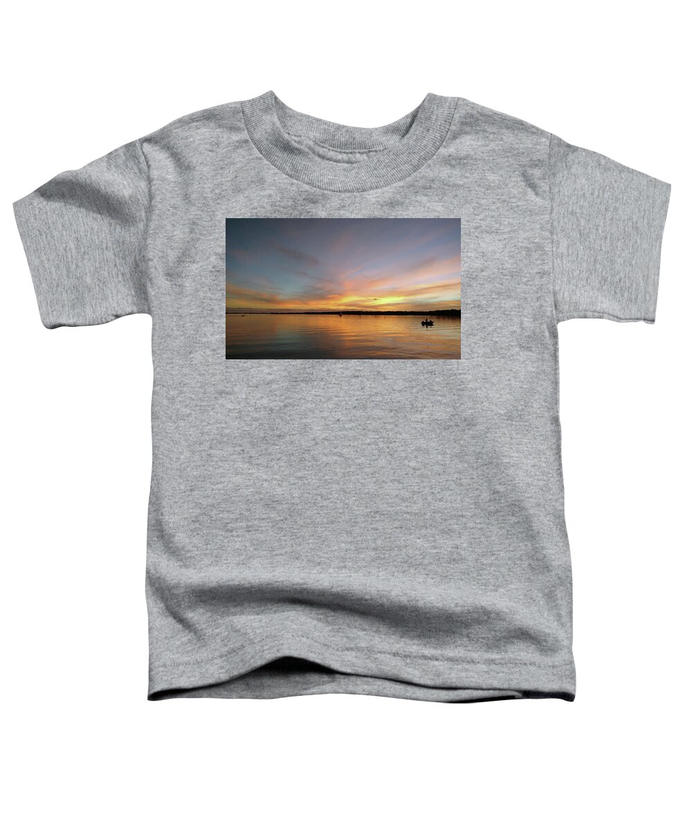 Mighty Sight Studio Toddler T-Shirt featuring the photograph Sunset Blaze by Steve Sperry