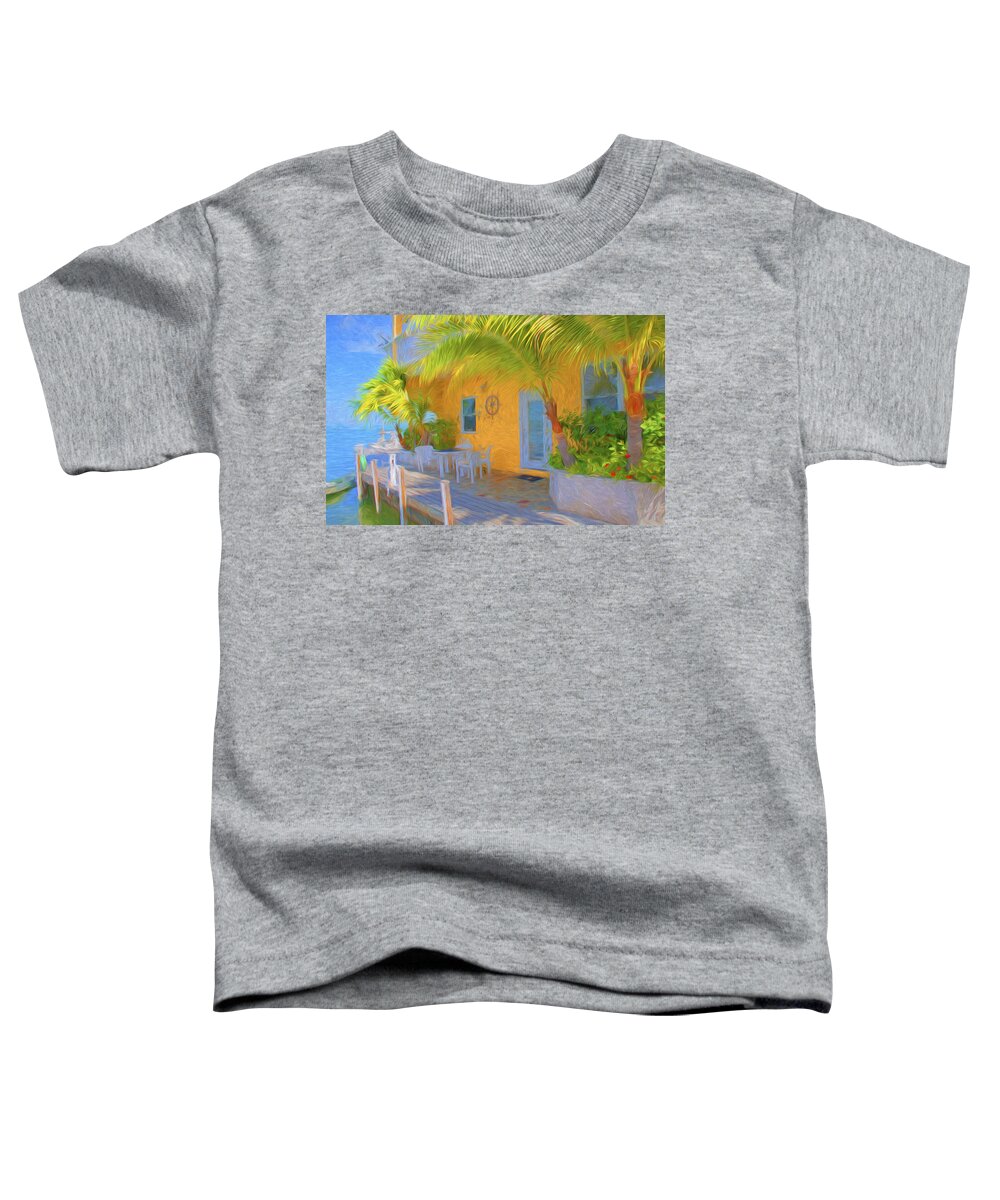 Conch Key Toddler T-Shirt featuring the photograph Sunset Villas Waterfront Apartment by Ginger Wakem