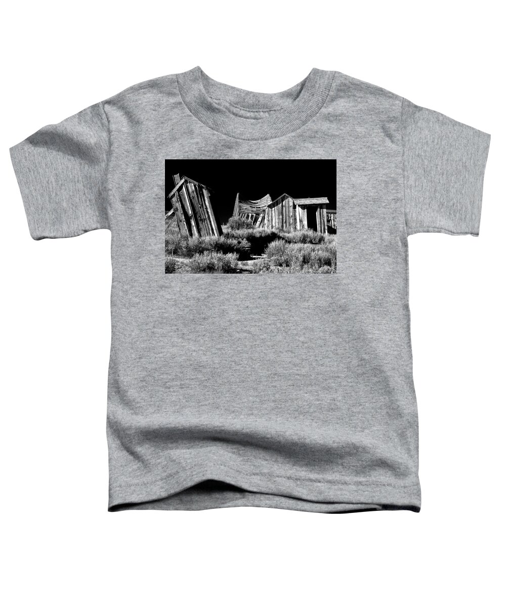 Bodie Toddler T-Shirt featuring the photograph Support your local Outhouse by Paul W Faust - Impressions of Light