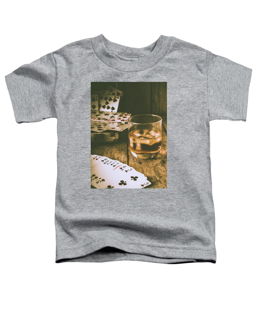 West Toddler T-Shirt featuring the photograph Table games and the wild west saloon by Jorgo Photography