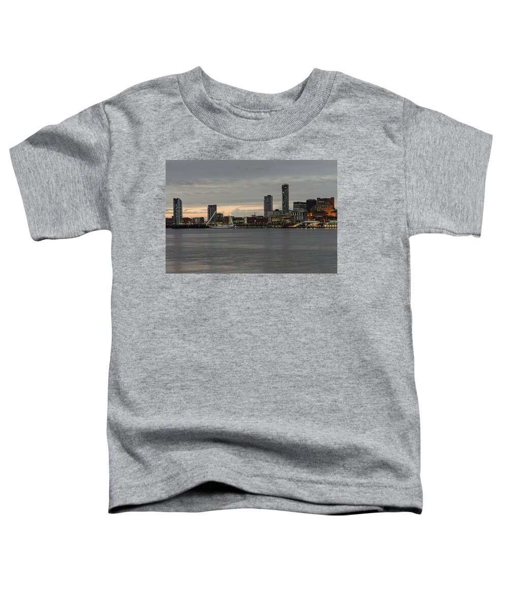3 Graces Toddler T-Shirt featuring the photograph Tall Ship at Liverpool Docks by Spikey Mouse Photography