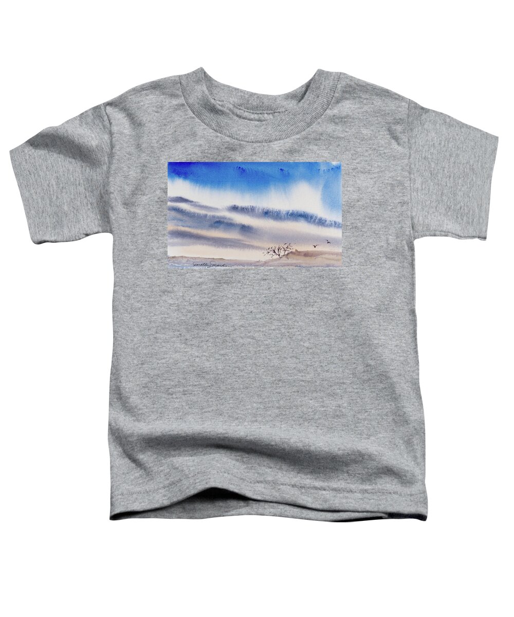 Australia Toddler T-Shirt featuring the painting Tasmanian skies never cease to amaze and delight. by Dorothy Darden