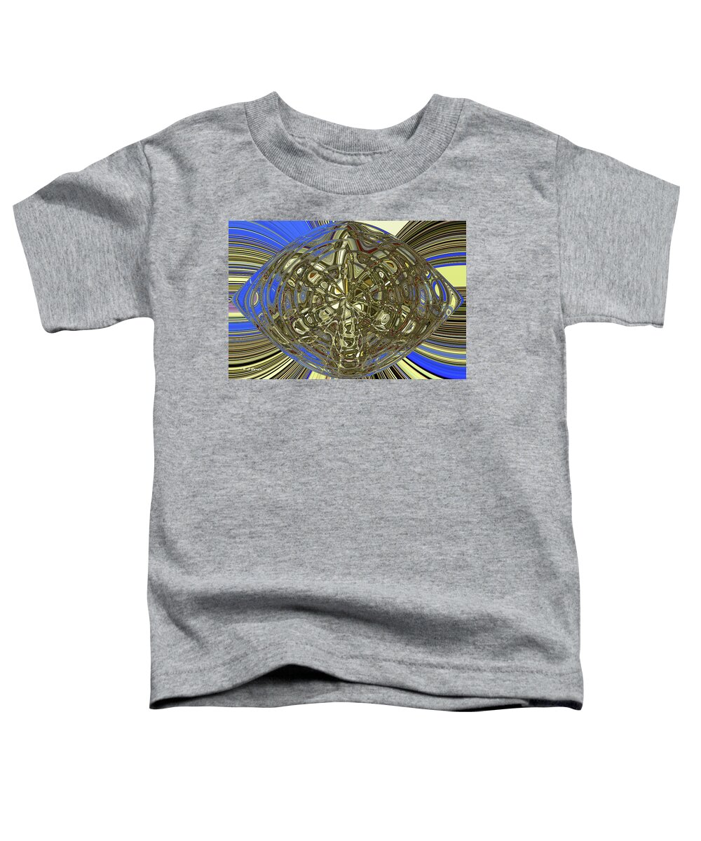 Tempe Town Lake And Bridge Abstract Toddler T-Shirt featuring the digital art Tempe Town Lake And Bridge Abstract by Tom Janca