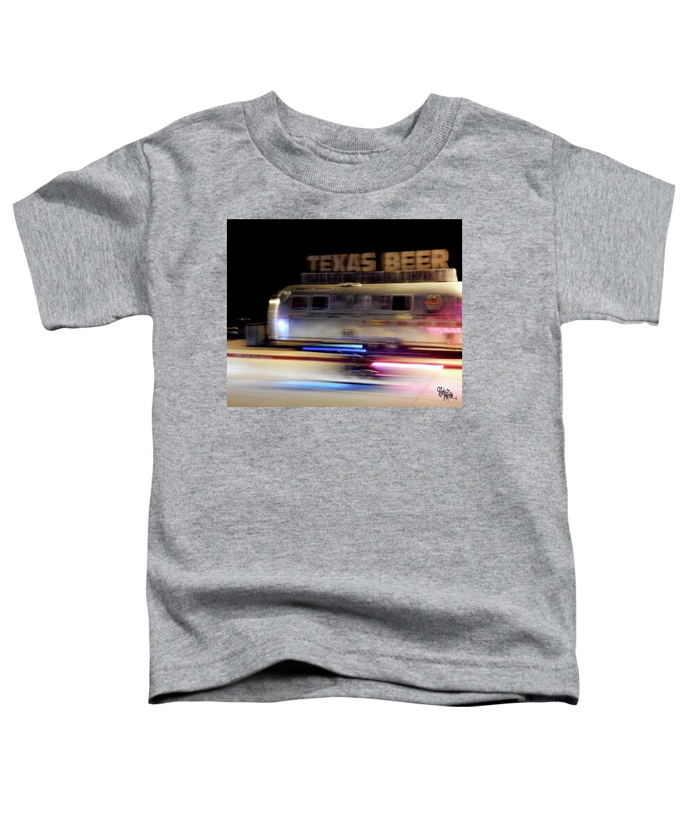 Art Toddler T-Shirt featuring the photograph Texas Beer Fast Motorcycle #5594 by Barbara Tristan