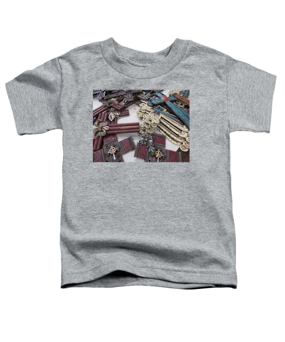 Los Cruses Toddler T-Shirt featuring the digital art Texture #23 by Scott S Baker