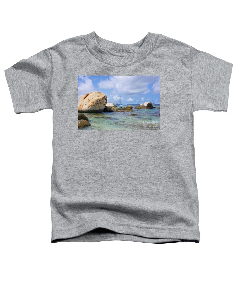 The Baths Toddler T-Shirt featuring the photograph The Baths Virgin Gorda National Park British Virgin Islands by Olga Hamilton