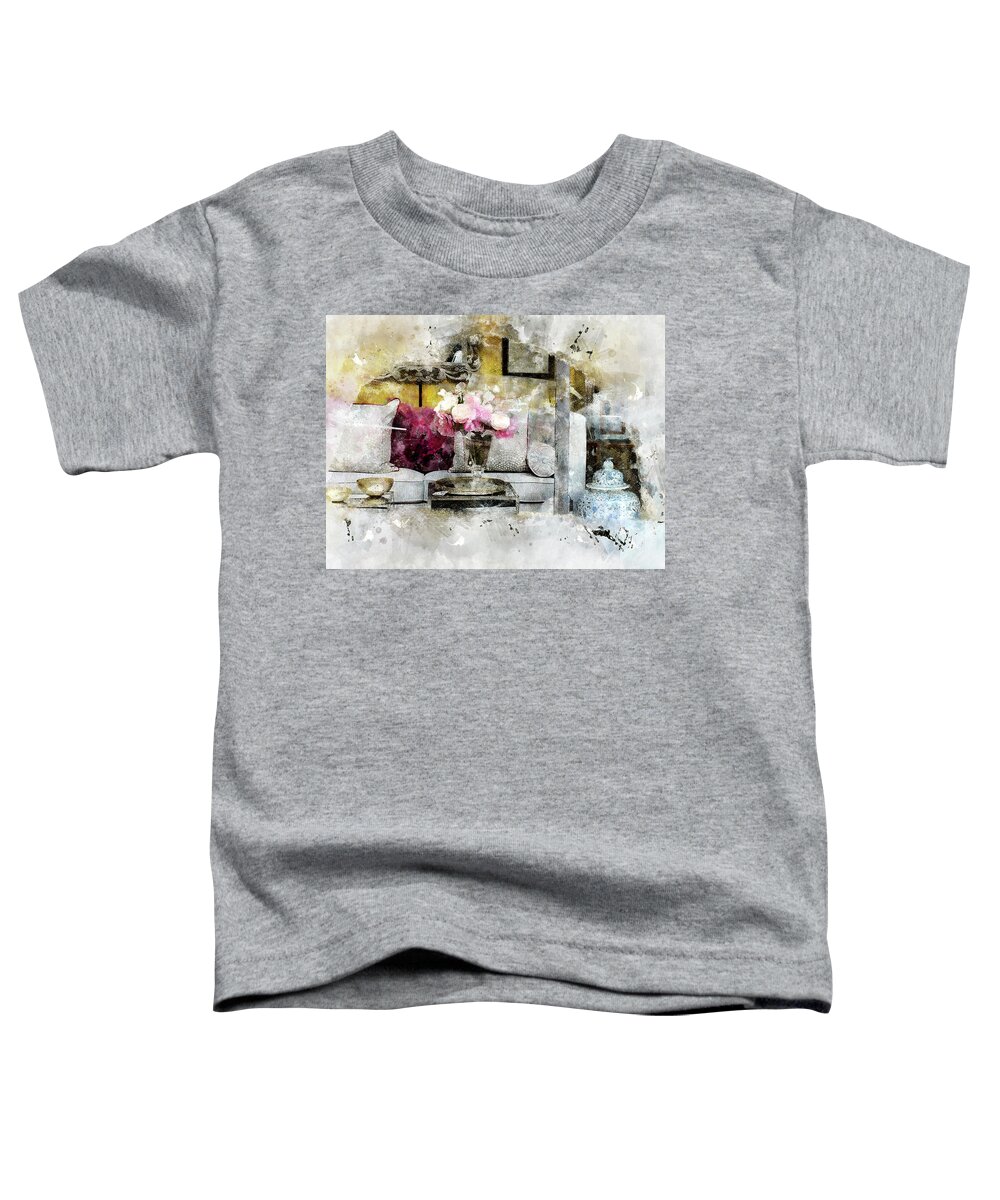 Shop Window Toddler T-Shirt featuring the digital art The Beauty In The Street by Art Di