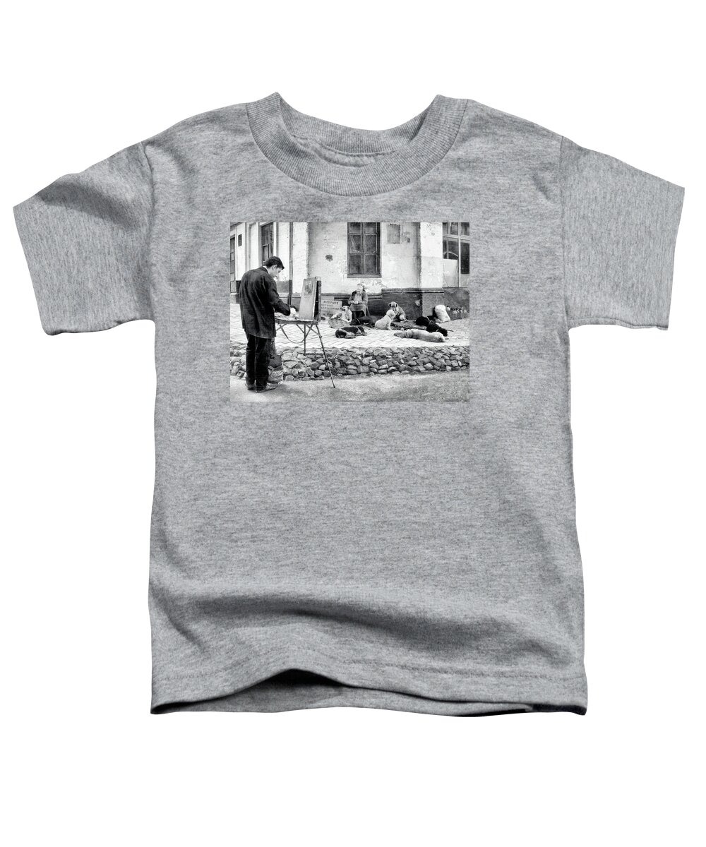 Kiev Toddler T-Shirt featuring the photograph The Blind Side by Iryna Goodall
