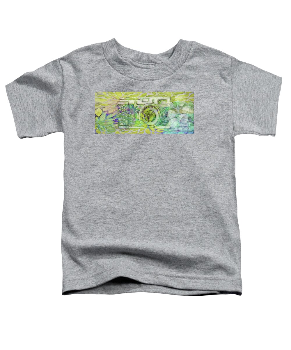 Camera Toddler T-Shirt featuring the digital art The Camera - 02c5bt by Variance Collections