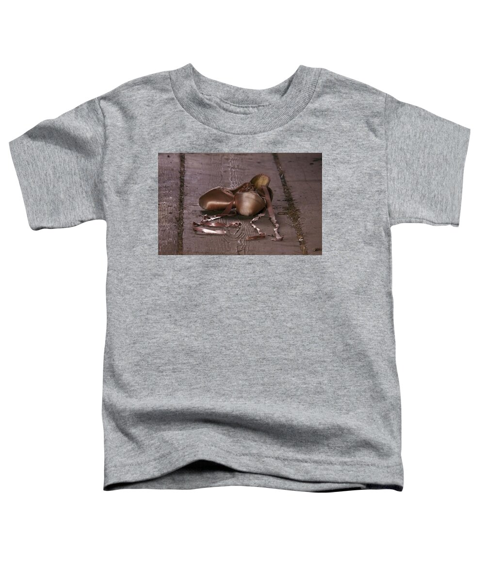 Vintage Toddler T-Shirt featuring the photograph The Dancer's shoes by Barbara St Jean