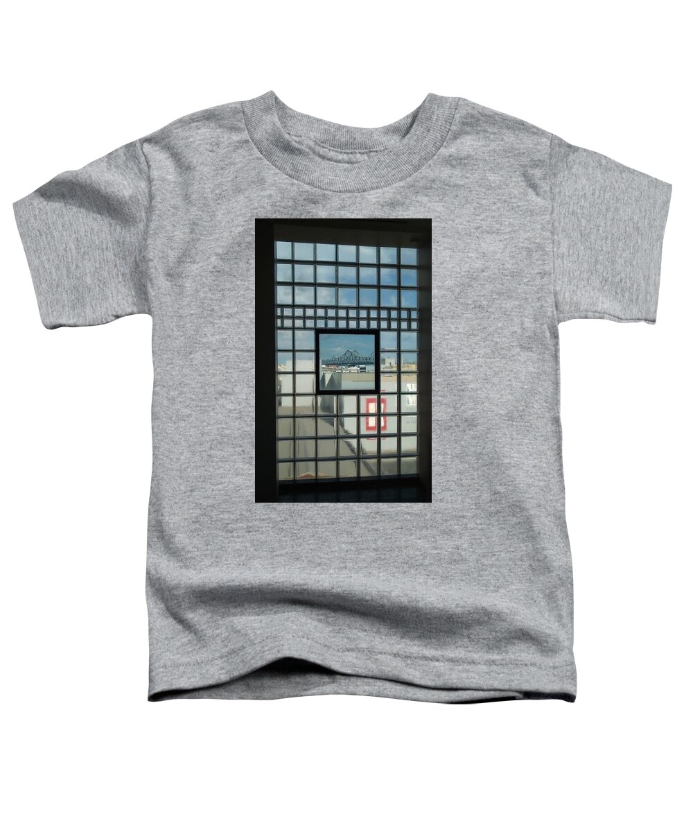 Nola Toddler T-Shirt featuring the photograph The Exhibit Framed Crescent City Connection by Michael Hoard