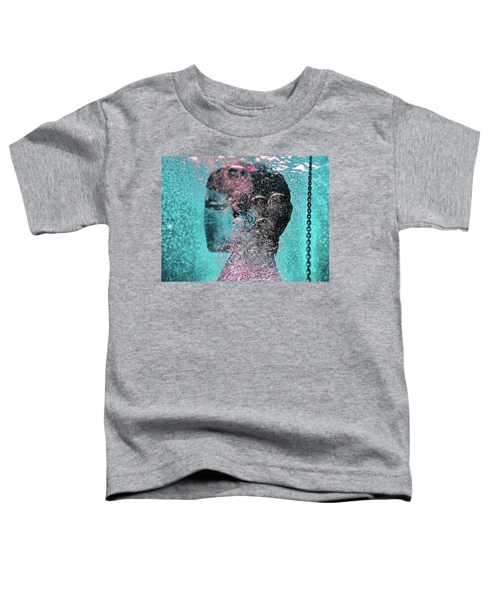 Underwater Toddler T-Shirt featuring the photograph The eye underwater by Gabi Hampe