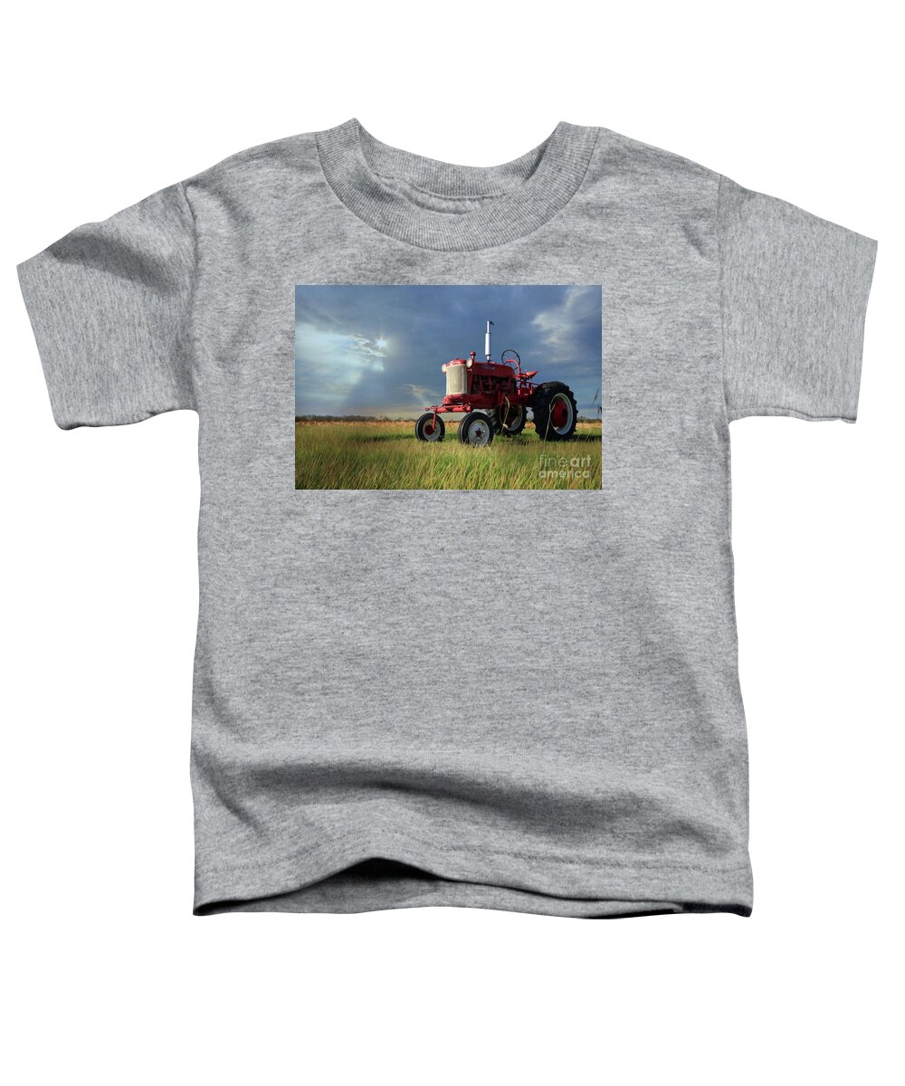 Farm Toddler T-Shirt featuring the photograph The Farmall Cub by Lori Deiter