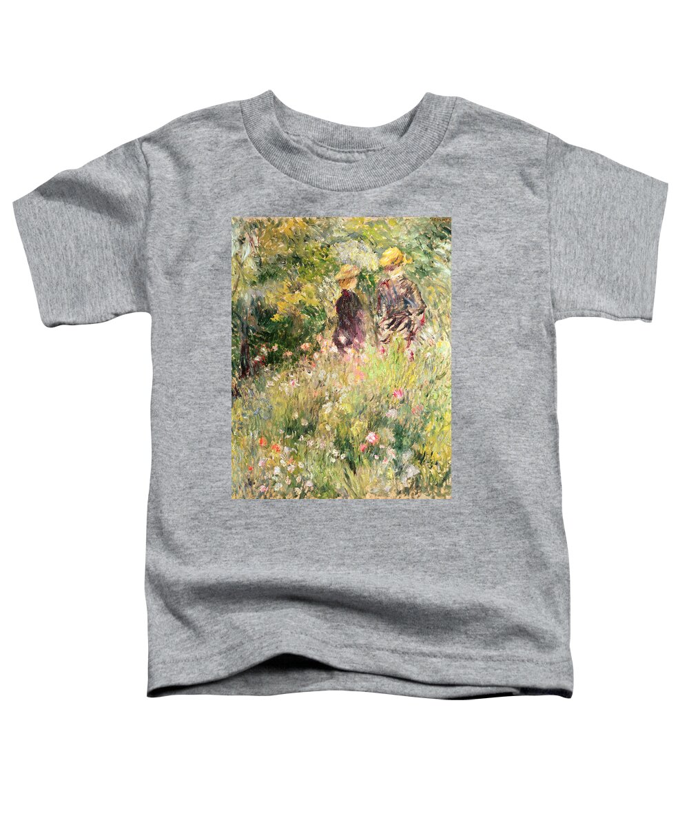Lef220987 Toddler T-Shirt featuring the photograph The Garden of Roses by Pierre Auguste Renoir