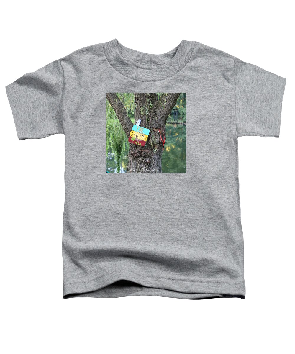 Hyperion Music And Arts Festival Toddler T-Shirt featuring the photograph The Giving Tree by PJQandFriends Photography