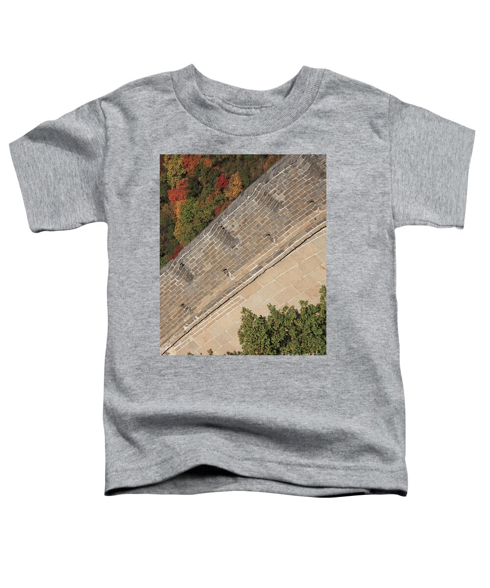 The Great Wall Of China Toddler T-Shirt featuring the photograph The Great Wall Perspective by Carol Groenen