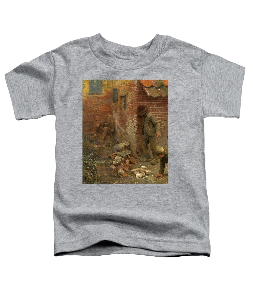 Evert Larock Toddler T-Shirt featuring the painting The Idiot by Evert Larock