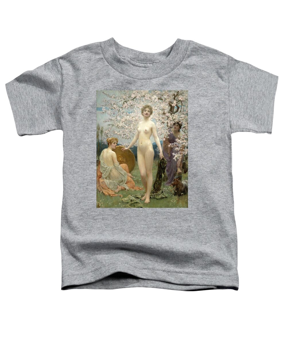 Solomon Joseph Solomon Toddler T-Shirt featuring the painting The Judgment of Paris by Solomon Joseph Solomon
