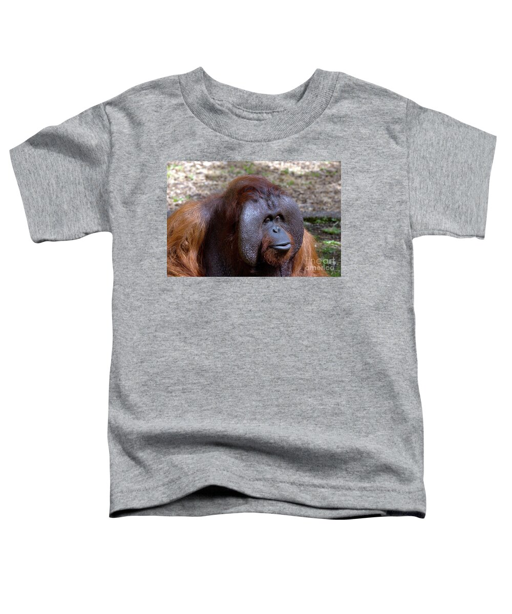 Animal.ape Toddler T-Shirt featuring the photograph The Jungle V.I.P. by Baggieoldboy