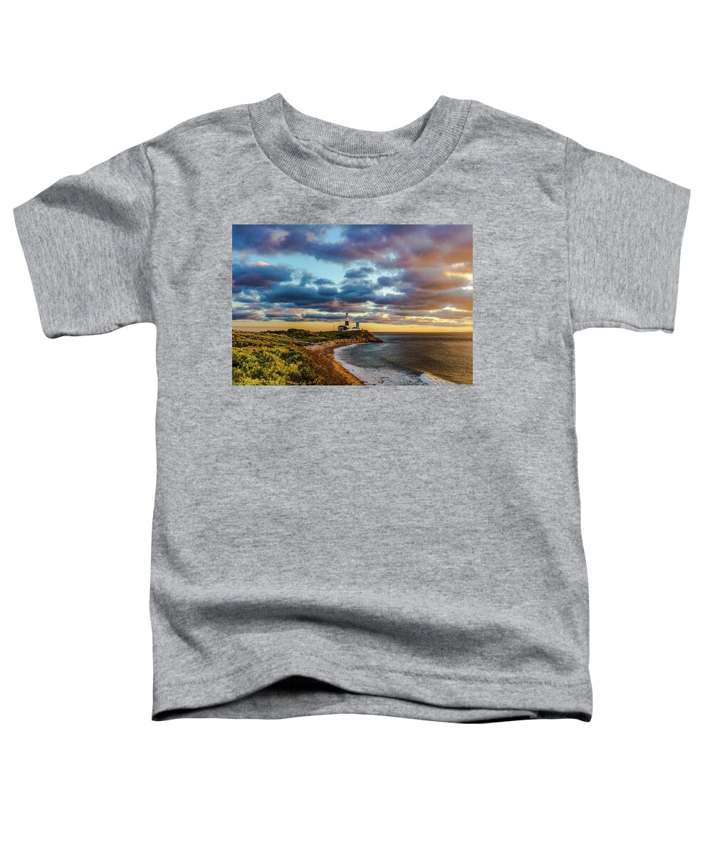Montauk Toddler T-Shirt featuring the photograph The Lighthouse at Montauk by Sean Mills