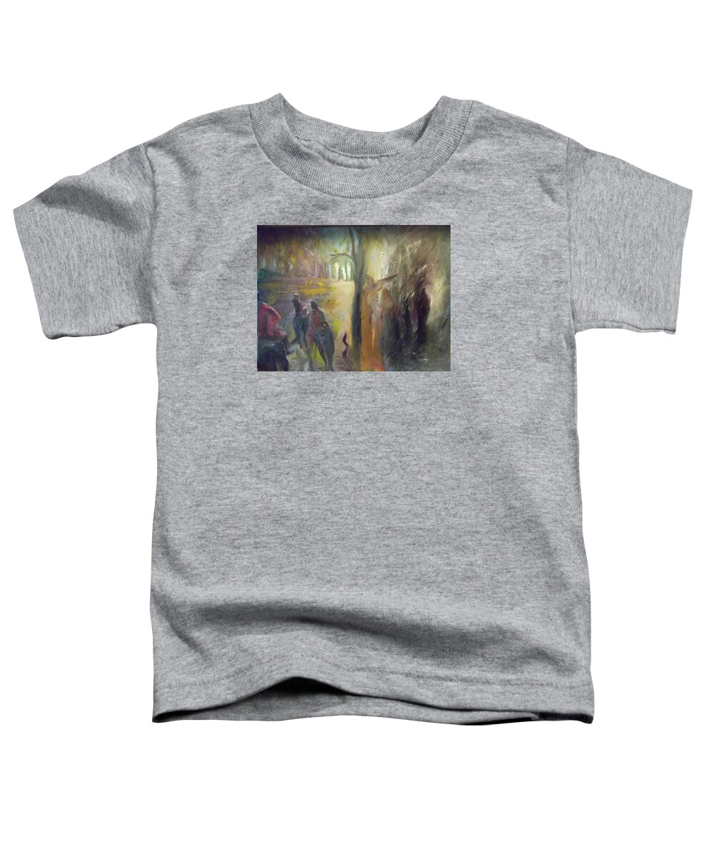 Abstract Toddler T-Shirt featuring the painting The Myth by Susan Esbensen